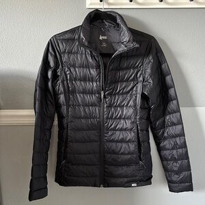 Women’s down REI black coat #520